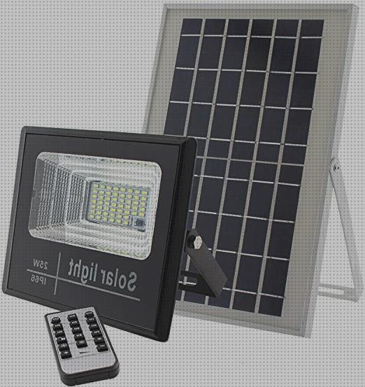 Review de focos con placa solar con mando